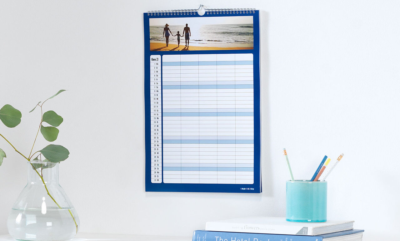 Calendario da parete per appuntamenti family: Organizzazione facile per  tutta la famiglia